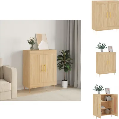 Immagine prodotto di vidaXL Credenza Sonoma-quercia 69,5x34x90 cm materiale a base di legno - Credenze