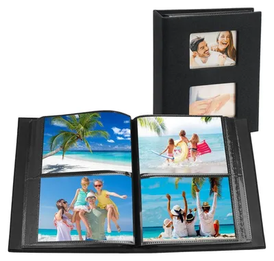Produktbild von Fotoalbum Einsteckalbum 10x15 200 Fotos Leinen Hochzeit Familie