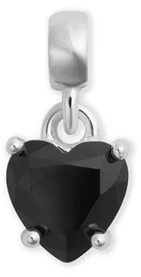 Immagine prodotto di Ciondolo in argento con ciondoli a forma di cuore neri DW00401052
