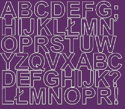 Immagine prodotto di Adesivi con lettere autoadesivi, 3 cm, viola opaco