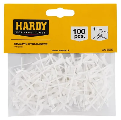Productafbeelding van Tegelkruisjes 1 mm, 100 stuks van witte kunststof