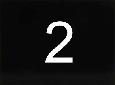 Produktbild von Nummernschild selbstklebend, 40 x 30 mm, Type 2, Kunststoff schwarz glänzend