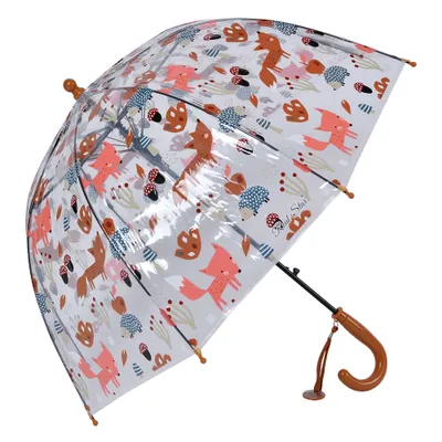 Produktbild von Clayre & Eef Kinderregenschirm Ø 65x65 cm Orange Kunststoff Tiere