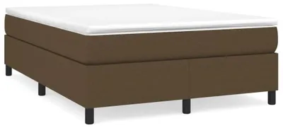 Obrázek produktu pro vidaXL Box spring bed frame dark brown 140x190 cm fabric