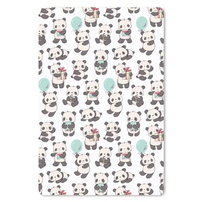 Produktbild von MuchoWow® Mauspad Mousepad Geschenk - Panda - Muster 18x27 cm - Mousepads - Maus Mat - Pad - Mausunterlage
