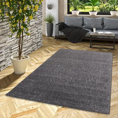 Produktbild von Hochflor Langflor Teppich Cottage Grau, Größe:400x500 cm