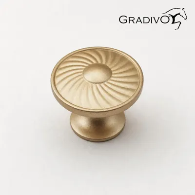 Produktbild von Möbelknopf Schrankknopf Schubladenknopf 221 Matt - Gold
