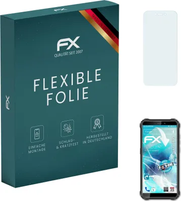 Produktbild von atFoliX FX-ActiFleX 3x Schutzfolie kompatibel mit Oukitel WP5 Folie