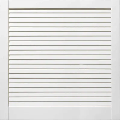 Produktbild von ben+camilla.com geschlossene Lamellentür 60,1x59,4cm weiß PREMIUM LACKIERT Massivholz Kiefer