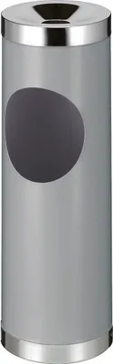 Produktbild von Robuster Ascher-Papierkorb - Aluminium Grau