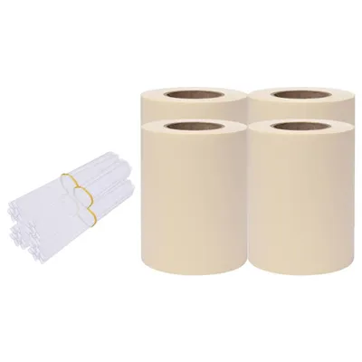 Produktbild von vidaXL Garten-Sichtschutz 4 Stk. PVC 35x0,19 m Creme