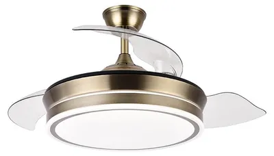 Deckenventilator mit LED, 72 W, 3 Flügel, 6 Stufen, Fernbedienung