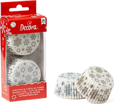 Image de Moules à muffins en papier 36pcs flocons