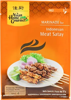 Produktbild von Asian Home Gourmet Marinade für Indonesisches Meat Satay 50g