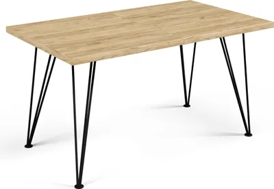 Immagine prodotto di FURNLUX Tavolo da pranzo Rose Beige 80cm / Colore principale: Beige / Dimensioni: 80 x 76 x 220 cm
