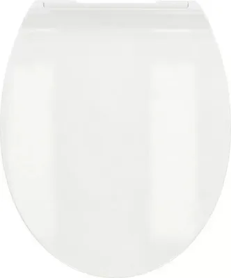 Produktbild von Toilettensitz Flach, gedämpft schließend, Duroplast, weiß
