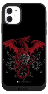 Produktbild von NIVOCASE Handyhülle für Apple iPhone 11  Hülle NIVOpure Case Schwarz Drache Gothic Rot