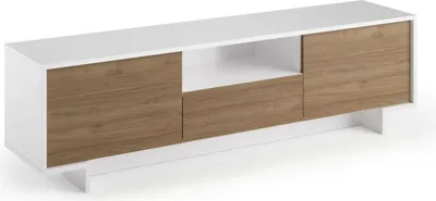 Image de Atina - Meuble TV, 170x42x48h cm Blanc, un Tiroir  Italy