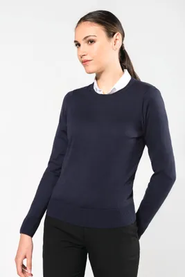 Produktbild von Kariban Premium Supima®-Damenpullover mit Rundhalsausschnitt