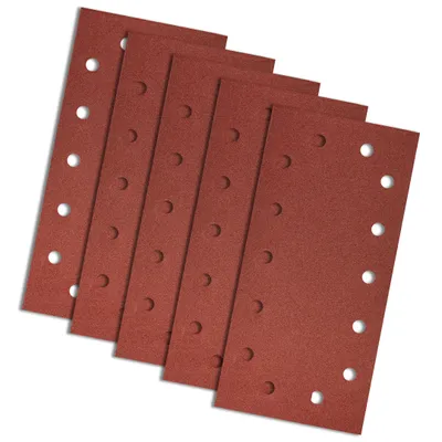 Zdjęcie produktu dla Papier ścierny na rzep 115 x 230 mm, gradacja K180, z otworami