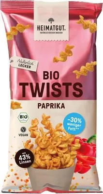 Produktbild von Heimatgut  Twists Paprika 75g