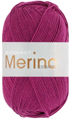 Produktbild von Lana Grossa - Meilenweit 100g Merino Extrafine uni 2471 alpenveilchen