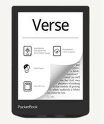 Obrázok produktu pre PocketBook Verse, 15,2 cm (6"), E Ink Carta, 758 x 1024 px, ACSM, AZW, AZW3, CBR, CBZ, CHM, DOC, DOCX, DjVu, EPUB, EPUB DRM, FB2, FB2.ZIP, HTM, HTML, MOBI,..., BMP, JPEG, PNG, TIFF, 8 GB