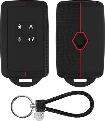 Produktbild von Famanu Schutzhülle Autoschlüssel 4 Tasten TPU Silikon - Schwarz
