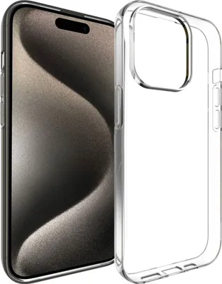 Obrázek produktu pro Accezz Clear TPU zadní kryt iPhone 15 Pro – průhledný