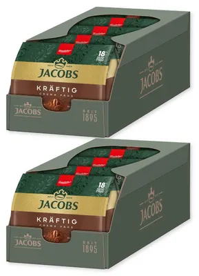 Produktbild von JACOBS Pads Crema kräftig 180 Getränke - 10 x18 Kaffeepads Senseo kompatibel