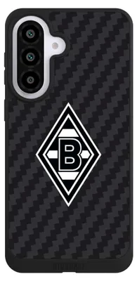 Produktbild von NIVOCASE Handyhülle für Samsung Galaxy A57 5G  Hülle NIVOpure Case Schwarz Borussia Mönchengladbach Carbon Gladbach
