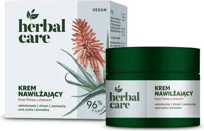 Zdjęcie produktu dla Herbal Care Krem Nawilżający Z Kwasem Fitowym I Aloesem 50 Ml