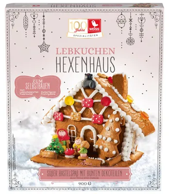 Produktbild von Weiss Lebkuchen Hexenhaus 900g