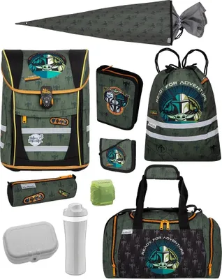 Produktbild von McNeill Schulranzen THE MANDALORIAN 10tlg. Set mit Sporttasche und Schultüte