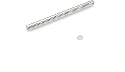 Produktbild von Neodym Magnete 4 x 1 mm 10 Stück  mm N38, Extrem stark, Magnettafeln, Kühlschränke, Whiteboards, DIY