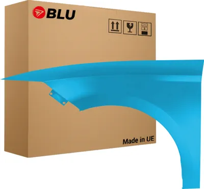 Immagine prodotto di BLU Parafango compatibile con Seat Leon III 3 5F LW5N Sinistra Blau Blau Alor | 2012-2020 | Anteriore | Verniciato | Pronto per il montaggio | Acciaio