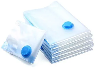 Obrázek produktu pro 5 ks prostorově úsporných kompresních sáčků na cestování a pro domácnost se zipem, 50 x 70 cm