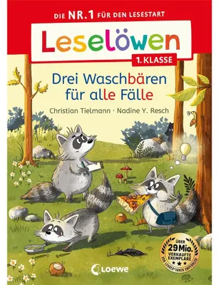 Zdjęcie produktu dla Leselöwen 1. Klasse - Drei Waschbären für alle Fälle