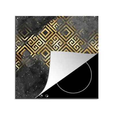 Produktbild von KitchenYeah© Herdabdeckplatte Gold - Marmor - Muster , 78x78cm, Küche Deko, Glaskeramikkochfeld Herdabdeckung, Abdeckplatte fùr Kochfeld