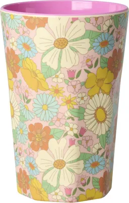Produktbild von Rice Melamin Großer Becher - Flower Power Bunt 400ml