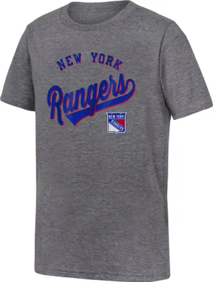 Produktbild von New York Rangers NHL Classic SS Triblend Tee Kinder-T-Shirt Größe: Kinder S (6 - 9 Jahre) New York Rangers NHL Classic Kurzarm-Triblend-T-Shirt für Kinder, Größe: Kinder M (10 - 12 Jahre)