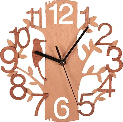 Image de Horloge murale en bois 8.7in Diameter White Double Layer Ultra Quiet Silent Wall Clock