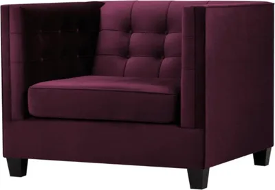 Produktbild von Sessel Chesterfield Textil Stoff Violett Kreative Möbel Wohnzimmer Modern