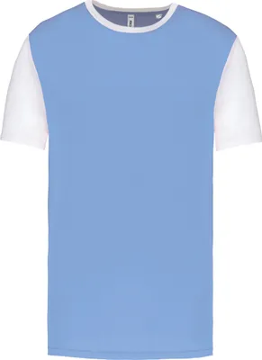 Produktbild von Proact Herren Sportshirt Short Sleeve Baseball T-Shirt Oberteil, Größe:XL, Farbe:Sky Blue/White