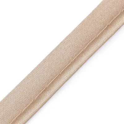 Satin-Paspelband 5m Borte Dekoband Stoffband Zierband glänzend 10mm breit ecru