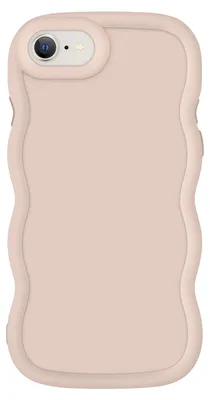 Image de Avizar, coque en silicone antichoc pour iPhone 7, 8, SE 2020 et SE 2022, beige