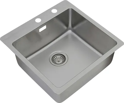 Immagine prodotto di Lavabo da incasso Chicago, resistente alla corrosione e al calore, 50 x 50 cm, acciaio inox