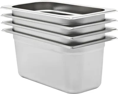 Produktbild von Gastronormbehälter 4 Stk. GN 1/3 150 mm Edelstahl