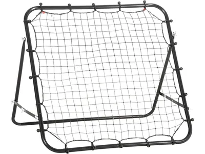Productafbeelding van HOMCOM A62-012BK voetbaldoel, met verstelbare hoek, voor training, 96 x 80 x 96 cm, zwart - N