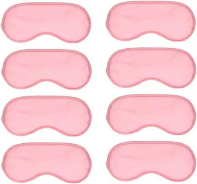 Produktbild von Famanu Augenmaske Set 8 Stück mit verstellbarem Riemen für Schlaf und Yoga - Rosa